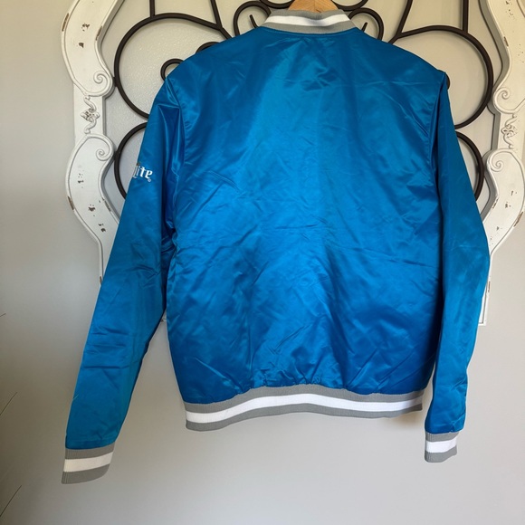 NFL DETROIT LIONS Miller Lite Men’s or Women’s Large Jacket - Blue - Picture 5 of 7